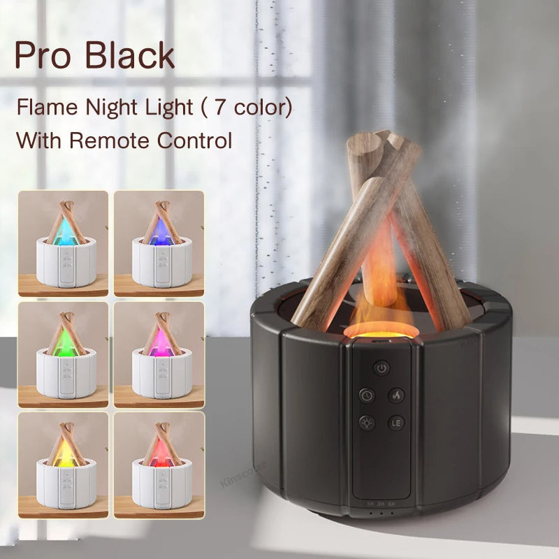 Diffusor in Form eines Lagerfeuers