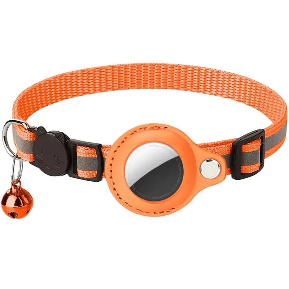 Reflektierendes Katzenhalsband mit Apple AirTag-Halterung