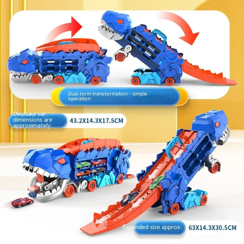 Transforming Deformation Tyrannosaurus Dinosaur Car Toy