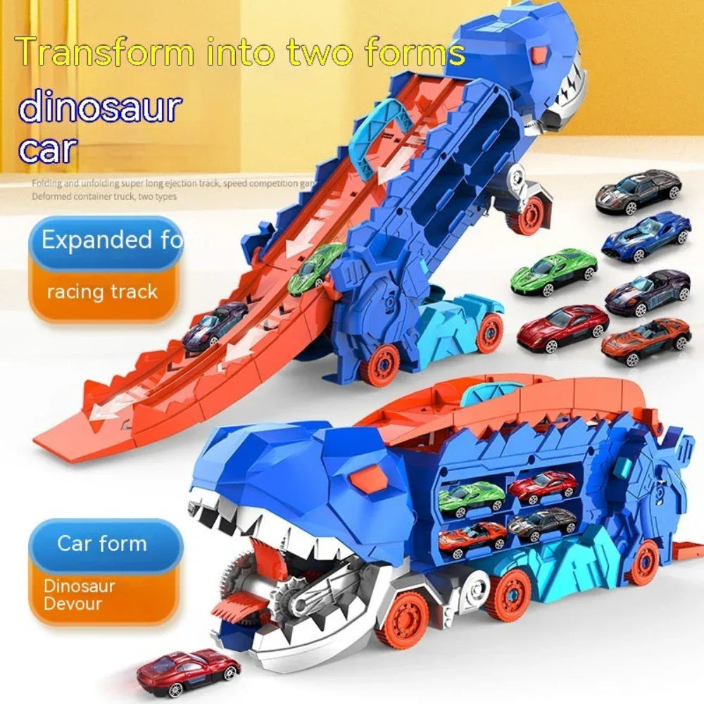 Transforming Deformation Tyrannosaurus Dinosaur Car Toy