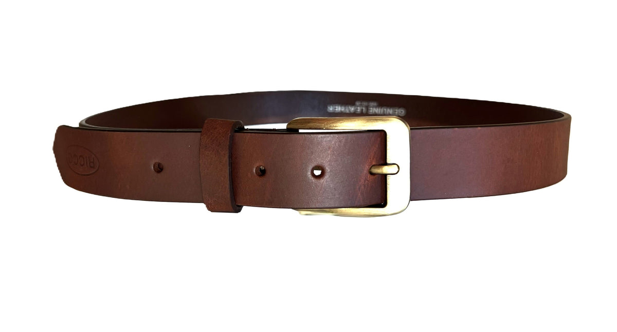 Läder Bälte, 3.5 cm - Bredd