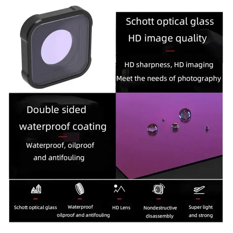 JSR MCUV-filter för GoPro HERO9–13 Black