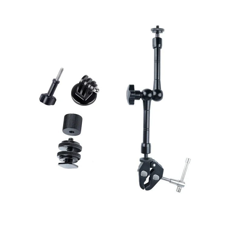 Magic Arm Dubbel 360° Kulled + Klämma - 11" - Aluminium - Kit