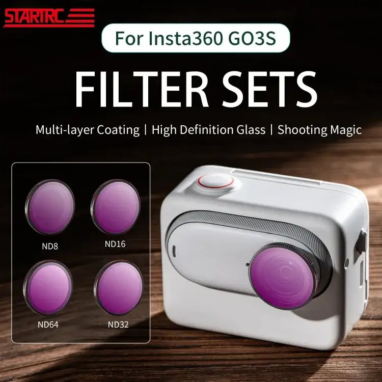 Insta360 GO3S STARTRC 4-i-1 ND8/ND16/ND32/ND64 ND-Filter