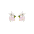 Sping Honey Blossom Pink Earrings-0