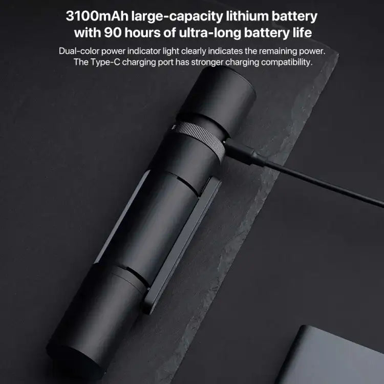 Multifunktionell Ficklampa 1000LM med Fönsterkross, Skärare och Magnetfäste