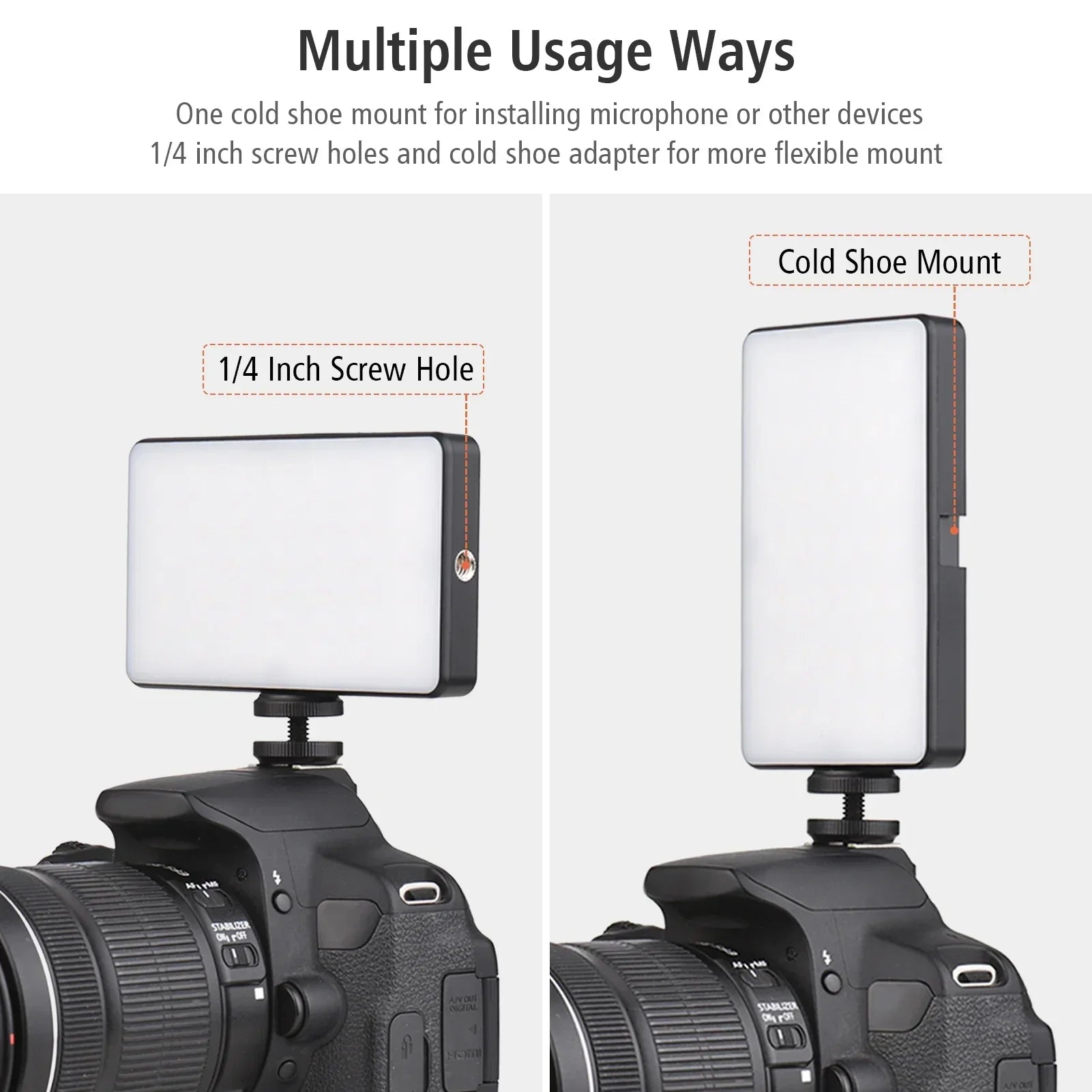 LED Video Light 2500-9000K for Vlog Live Streaming