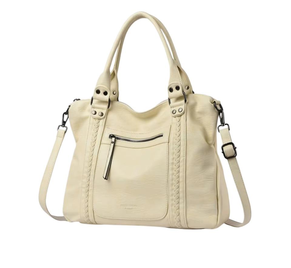 Billig stor handväska dam – tote bag & crossbody väska med axelrem