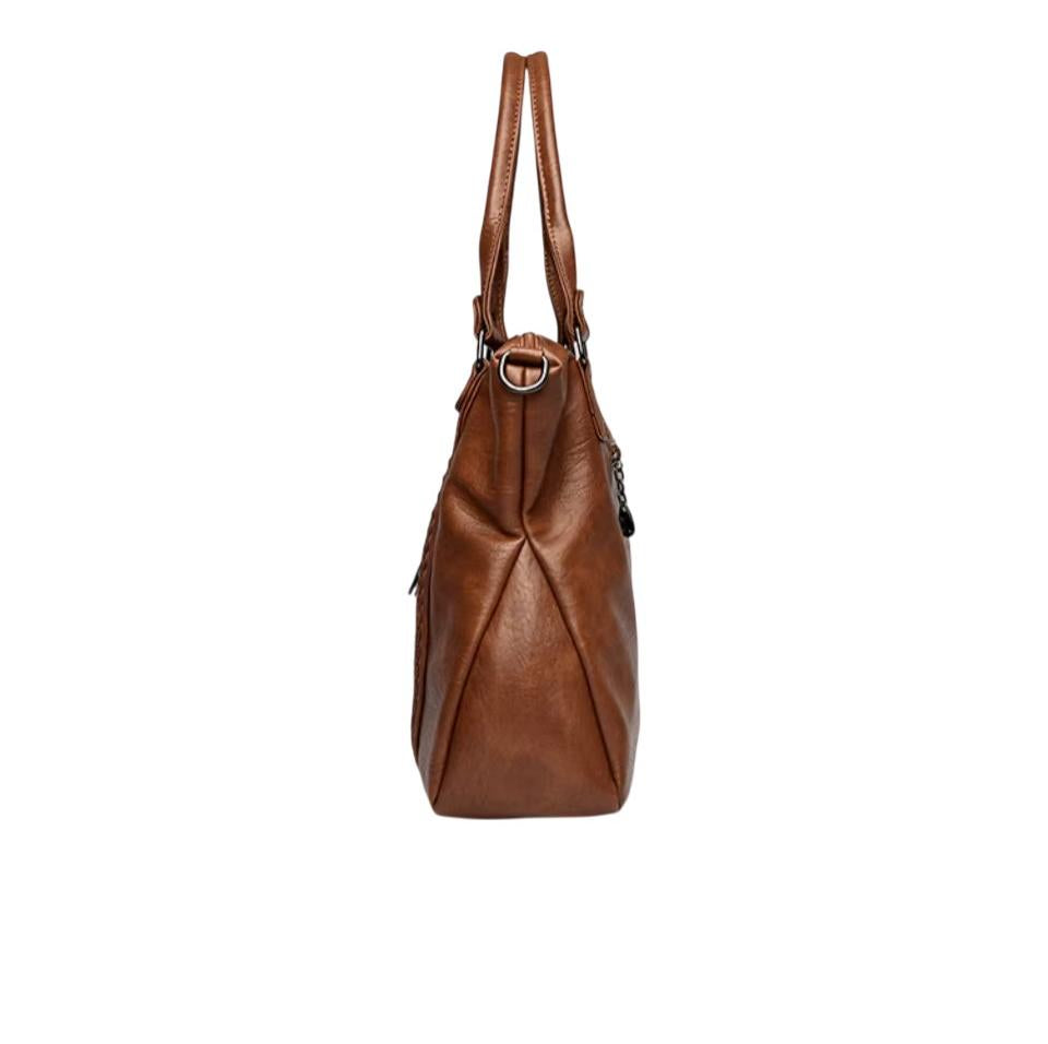 Billig stor handväska dam – tote bag & crossbody väska med axelrem