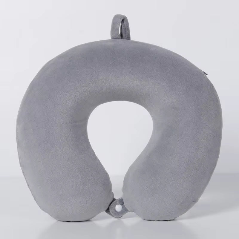 Nackkudde i memory foam, ergonomisk U-design, tvättbart överdrag