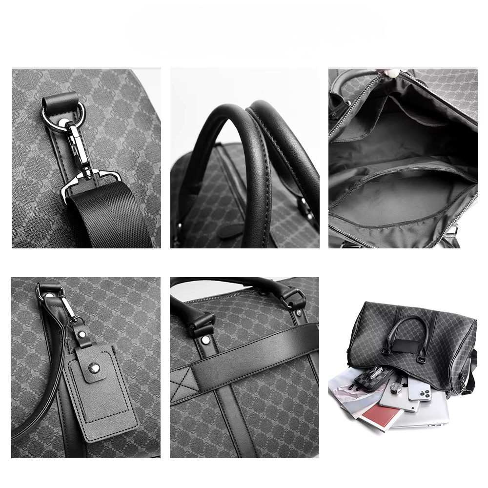 Weekendbag im Premium-Läderlook – Elegant und Rymlig Reseväska