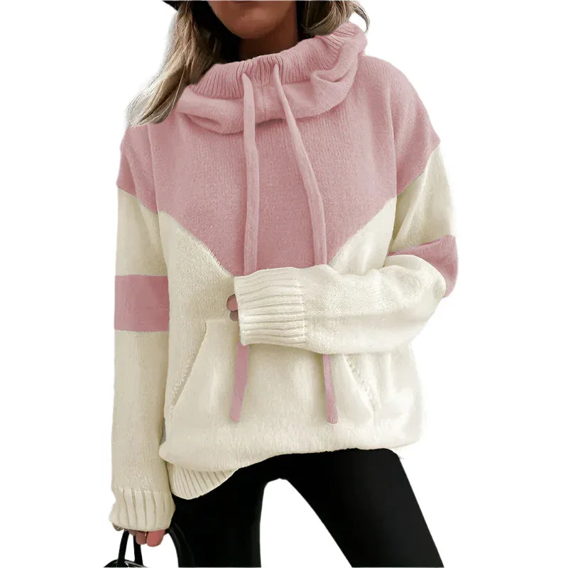 Fashionable Cosy Hoodie With Drawstrings Sweater For Women
