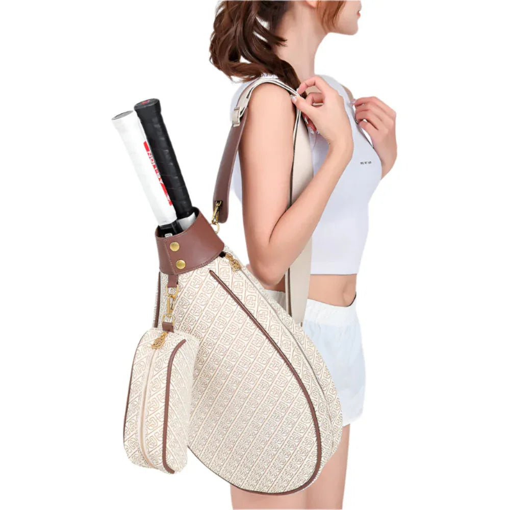 Large Capacity One-Shoulder Badminton Tennis Crossbody Racket Bag