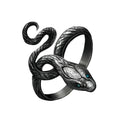 Adjustable Zinc Alloy Retro Snake Ring