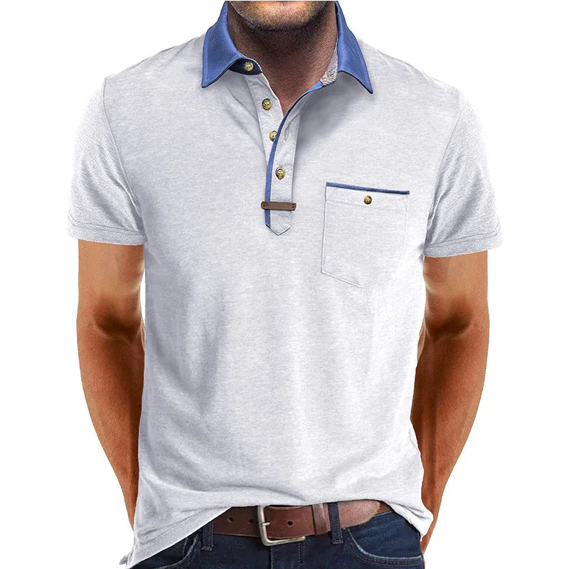 Short Sleeve Men's Summer Lapel Shirt
