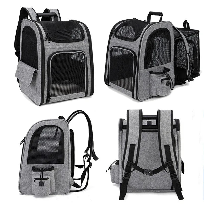 Extendable Foldable Portable Breathable Pet Dog Cat Backpack Bag