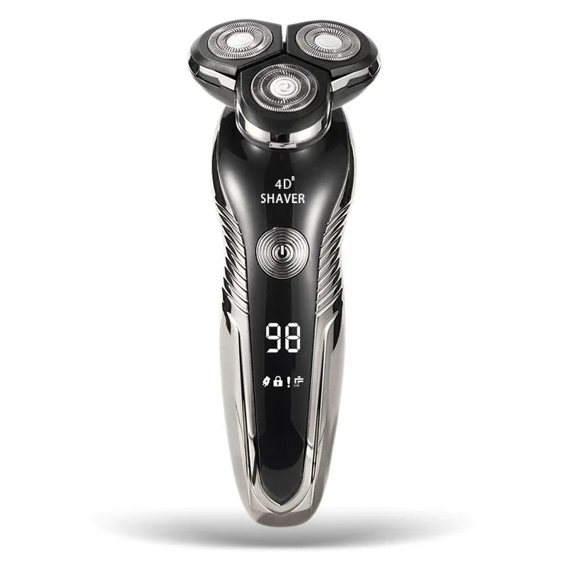 Intelligent Digital Display Four-In-One Electric Rechargeable Waterproof Shaver
