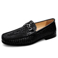 Gommino Men's First Layer Cowhide Loafers Soft Bottom Leather Shoes