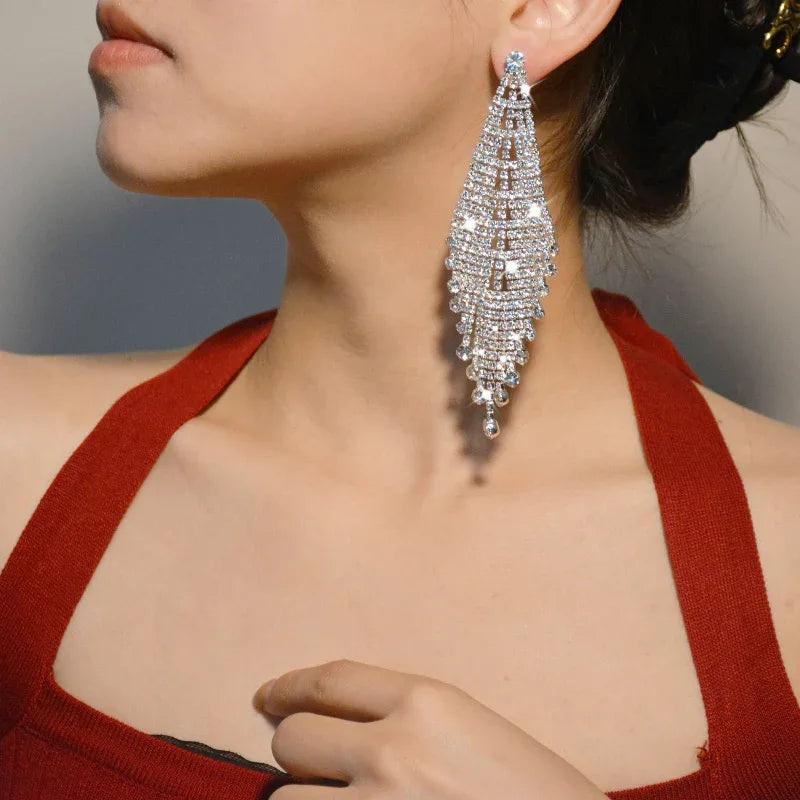 Personality Exaggerating Tassel Earrings For Women