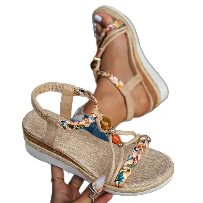 Fashionable Shoes Women's Hemp Rope Woven Sandals