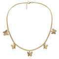 Women's Cute Fashion Golden Butterfly Pendants Necklace