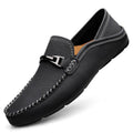 Extra Large Casual Leather Shoes Widened Gommino Loafers