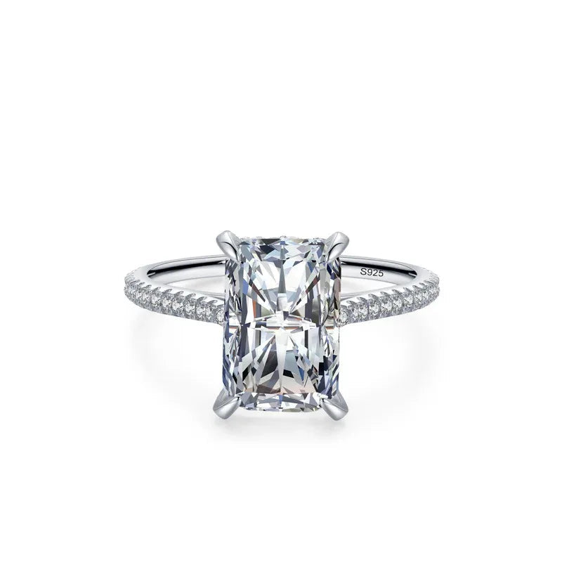 S925 Sterling Silver Simulation Diamond Ring