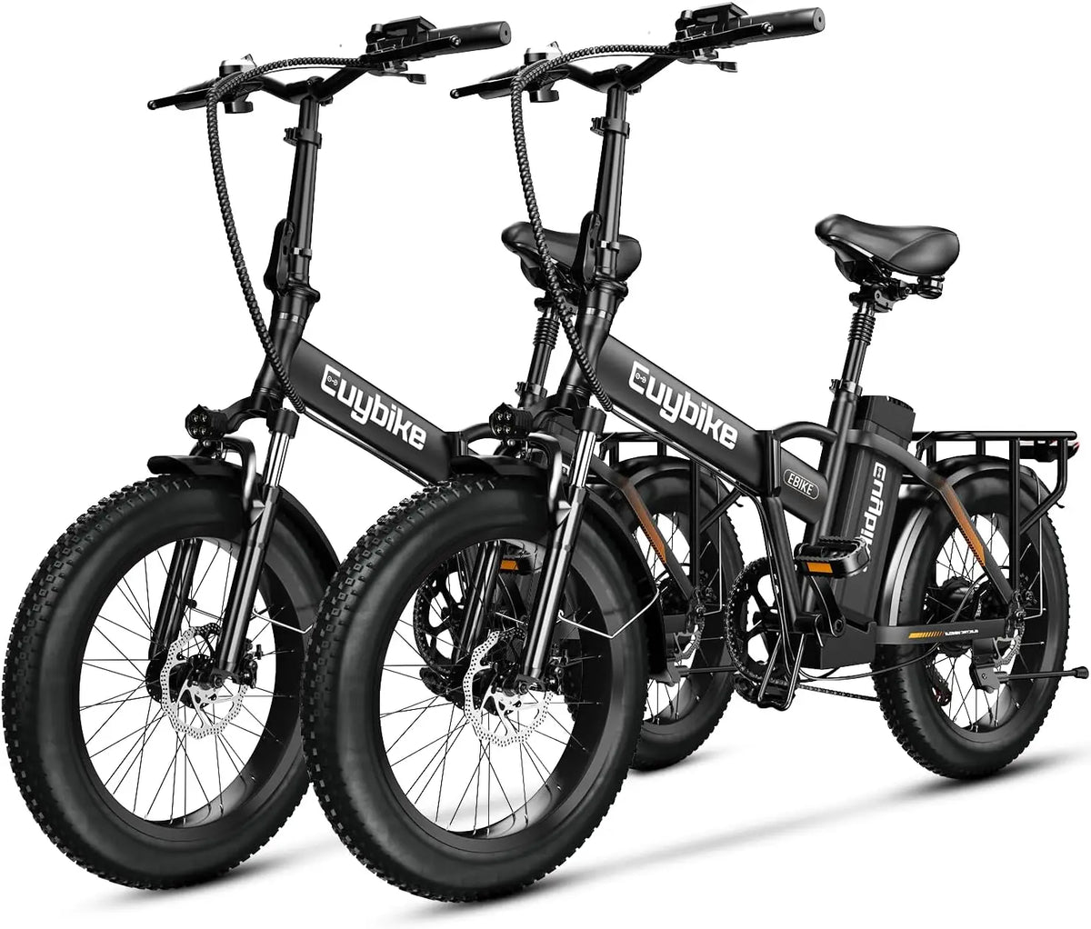 1000W hopfällbar, 48V 20AH stort löstagbart batteri E, 30 MPH, 80 Miles Max räckvidd, 20" Fat Tire Elcykel