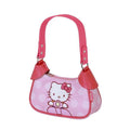Axelväska Hello Kitty i rosa, justerbart axelband