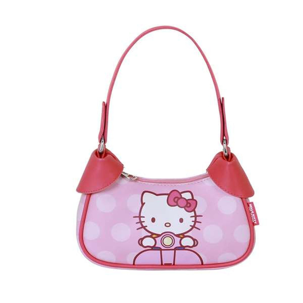 Axelväska Hello Kitty i rosa, justerbart axelband