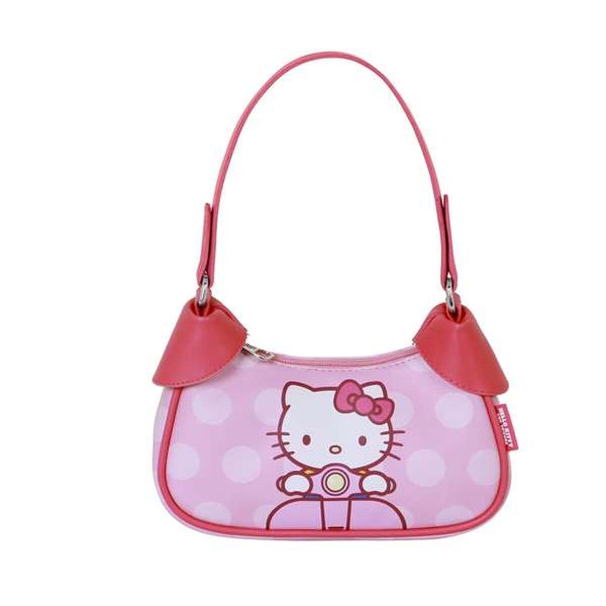 Axelväska Hello Kitty i rosa, justerbart axelband