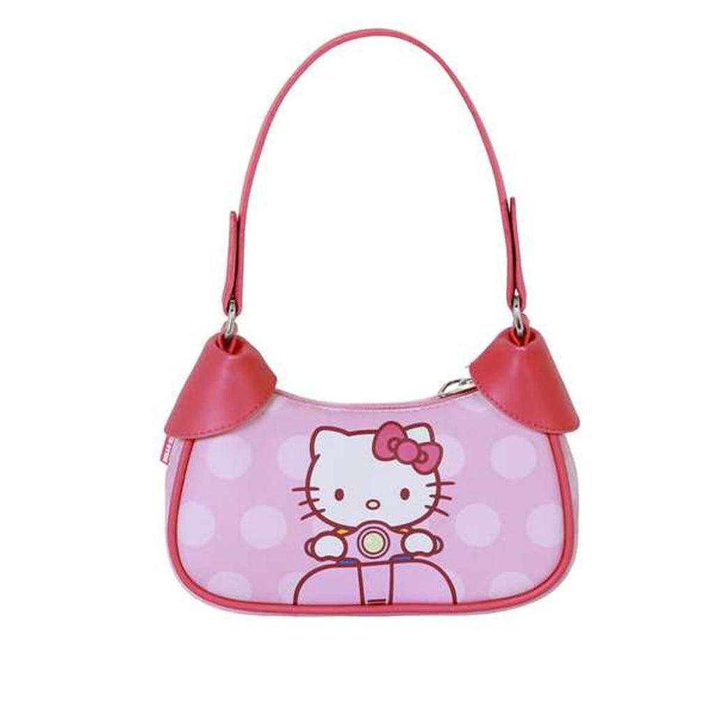 Axelväska Hello Kitty i rosa, justerbart axelband
