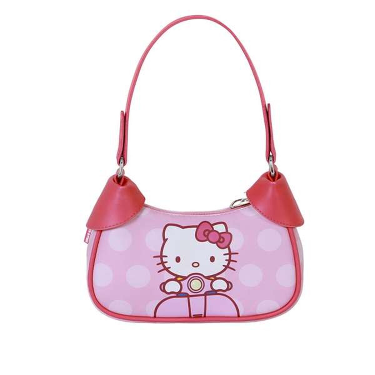 Axelväska Hello Kitty i rosa, justerbart axelband