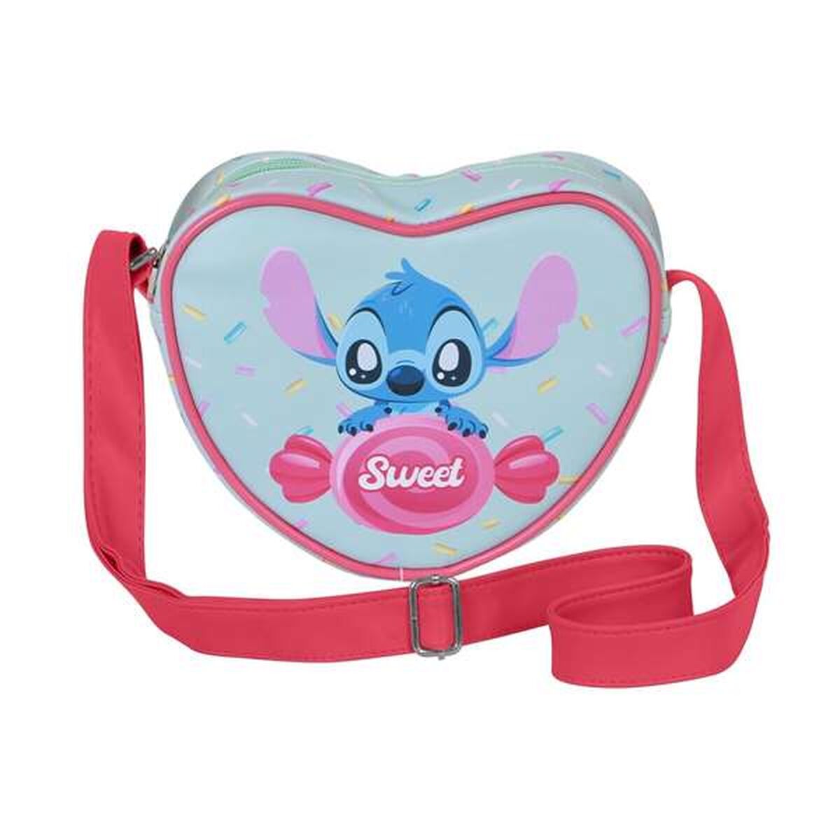 Axelväska Lilo & Stitch, blå, kompakt