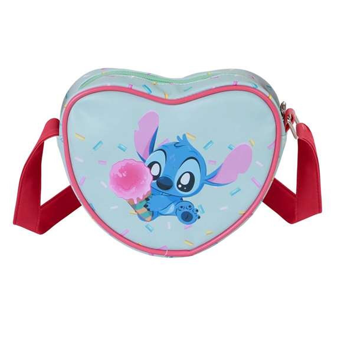 Axelväska Lilo & Stitch, blå, kompakt