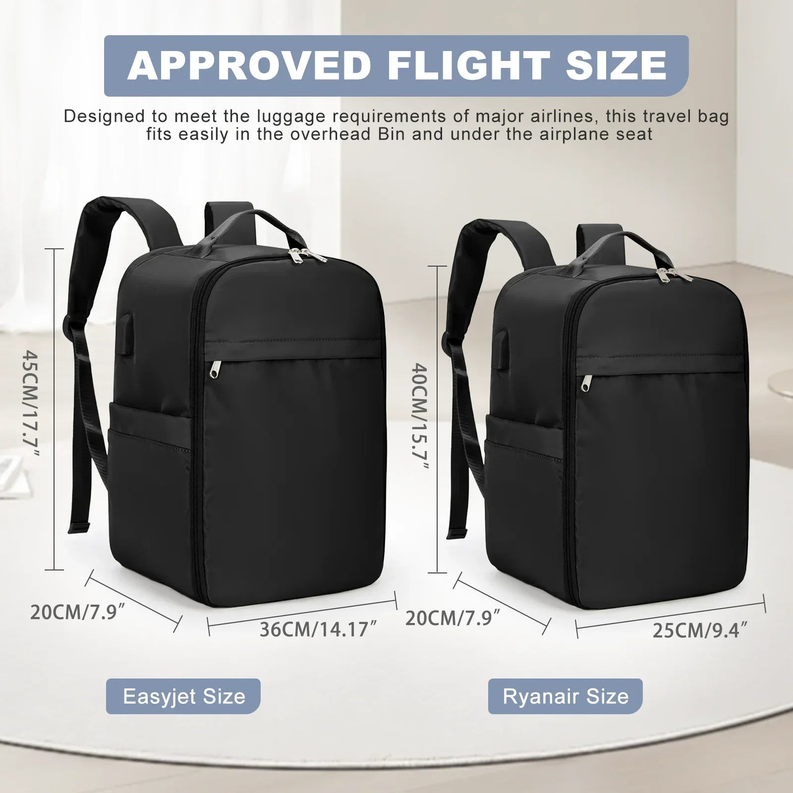 Kabinenrucksack kompatibel mit Ryanair
