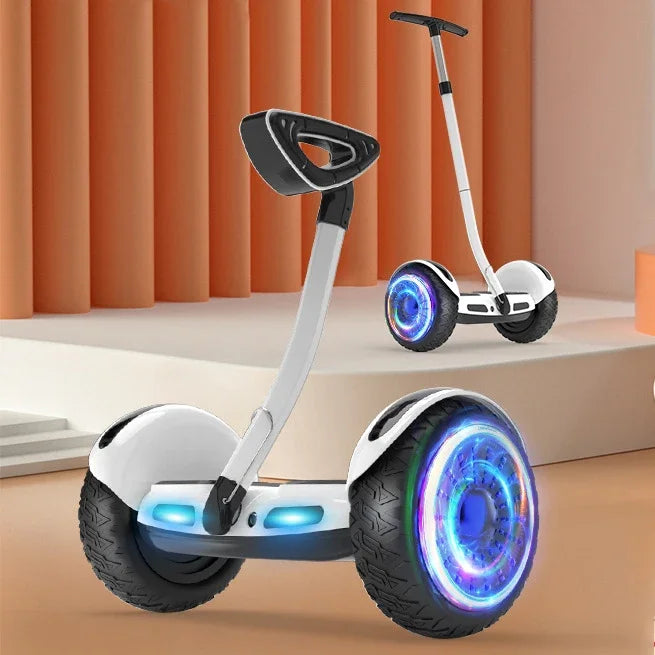 8/10 tum 36/54V barn Vuxen smart handtag benstång elektrisk skoter 2 hjul stå upp självbalanserande hoverboard