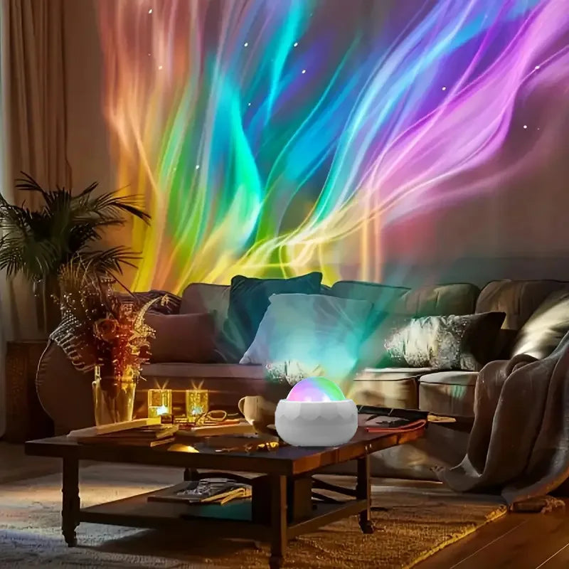 Norrsken Stjärnhimmel Projektorlampa LED Atmosfärsljus Natt