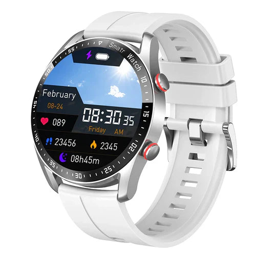 EKG+PPG Bluetooth-Samtal Smartklocka Herr Laserhälsa Blodtryck