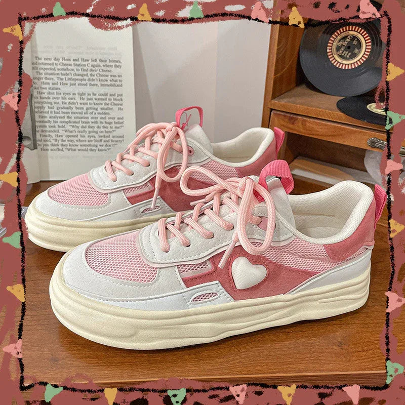 Super Sweet Full Of Love Sneakers Women's Student Skate Shoes