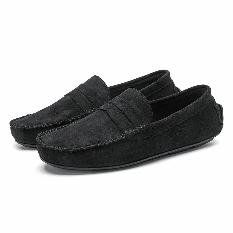 Men's Shoes Leather Slip-On Breathable Loafers