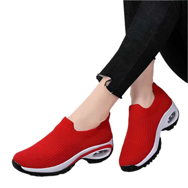 Sneakers Women's Air Cushion Mesh Breathable Running Sports Shoes