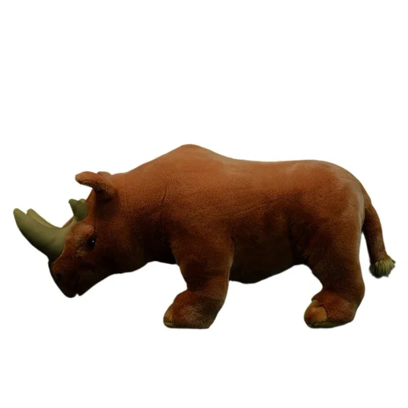 Ancient Creature Egyptian Heavy Foot Double Horned Rhino Animal Plush Toy