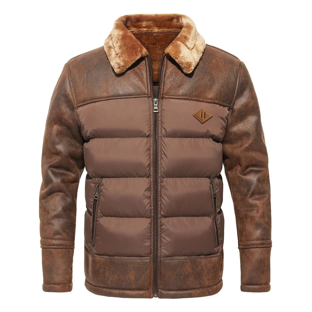 Autumn & Winter Fur Integrated Fashionable Jacket For Men