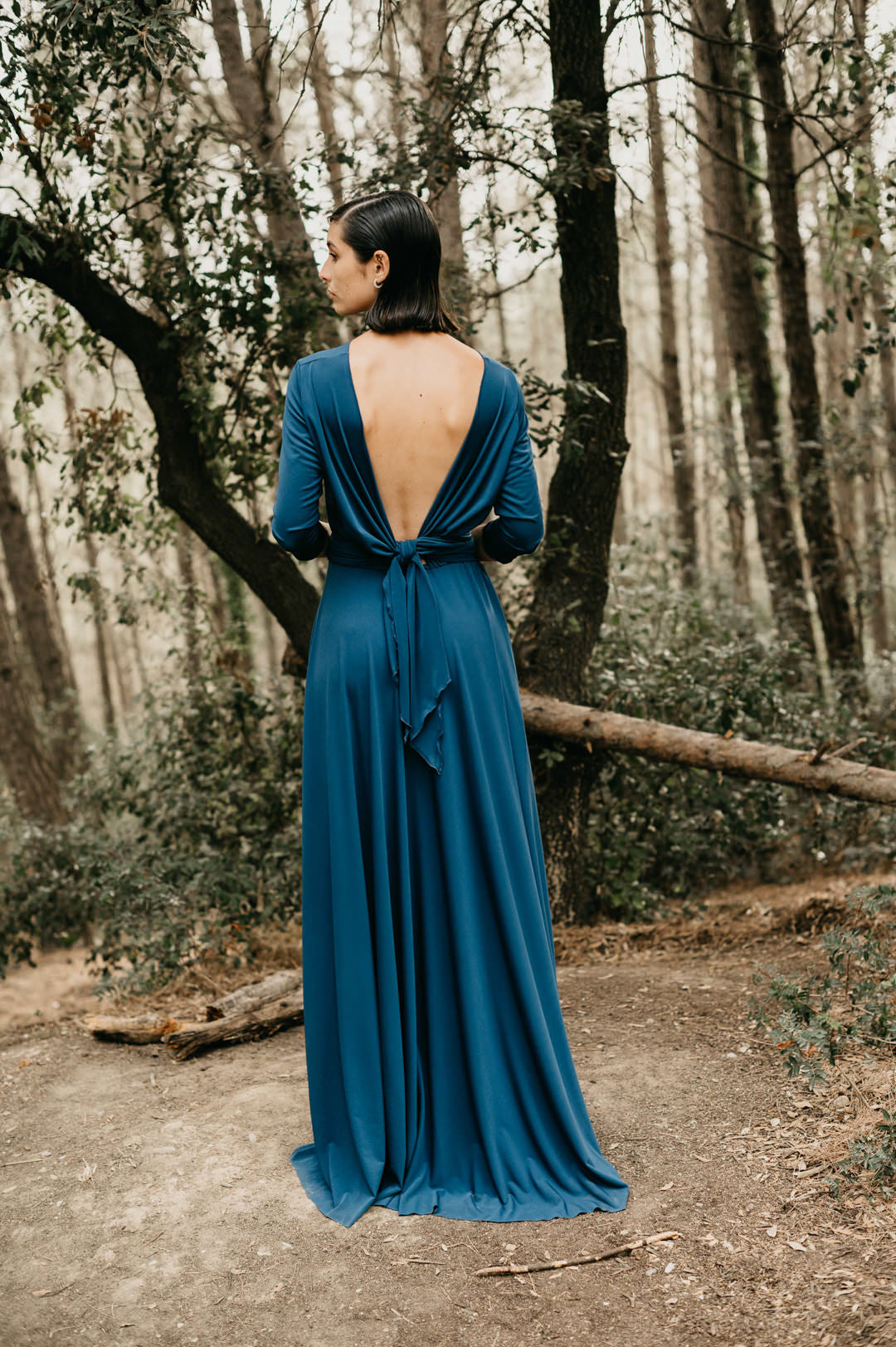 MAXI DRESS 3/4 SLEEVE