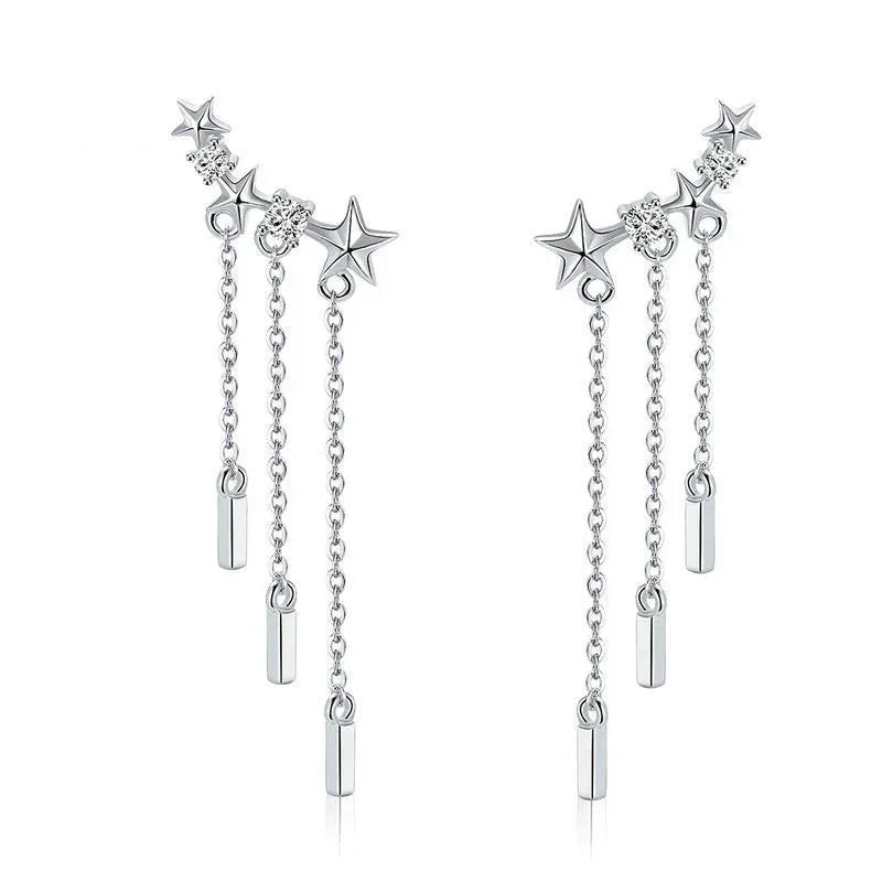 Women's 925 Sterling Silver Trendy Earrings