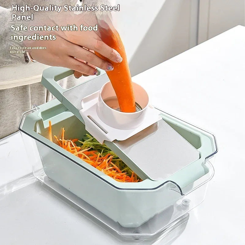 Multifunctional Grater Stainless Steel Chopper Household Kitchen Gadget Vegetable And Fruit Slicer