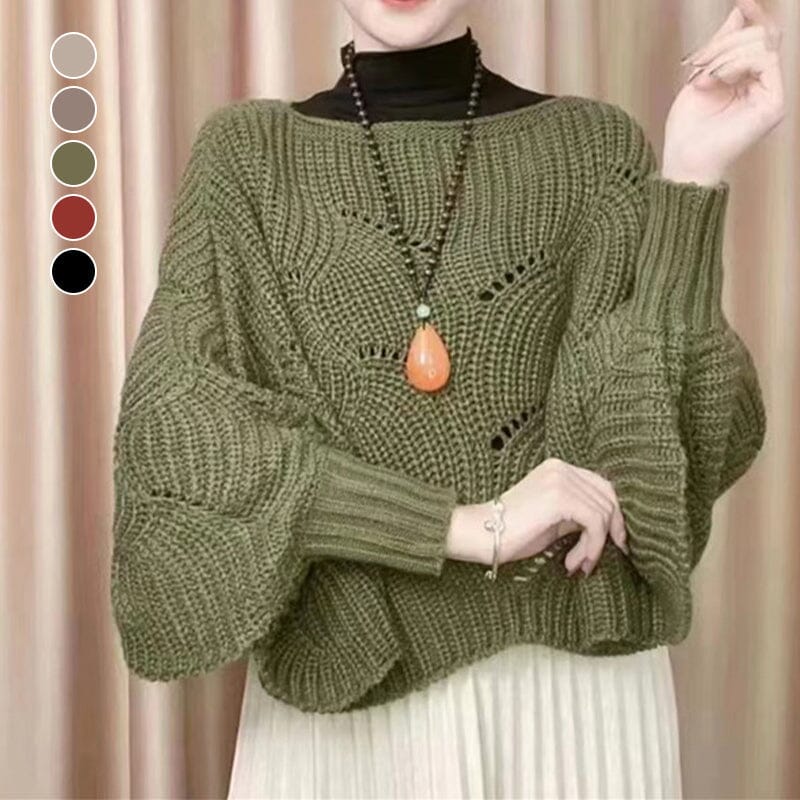 Bat Sleeve Stickad sjal