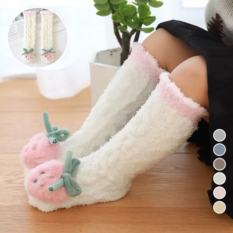 Bebis Vinter Fluffiga Toffel Sockor