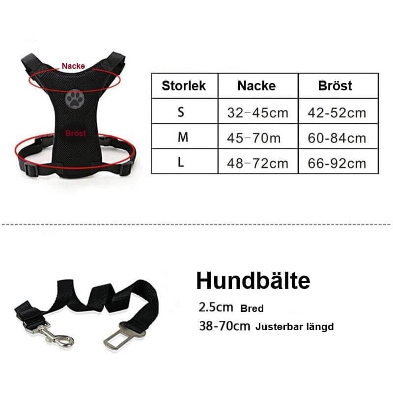 Bilsele + Hundbälte